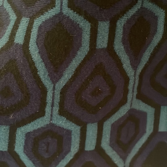 LEOTA Ava A-Line Fit and Flare Geometric Sweater Knit Sleeveless Dress - Picture 9 of 13